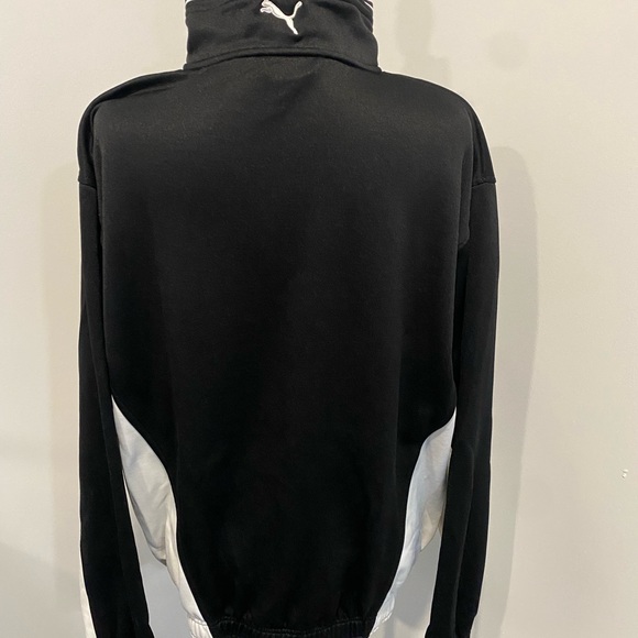 PUMA Zip Up in Black and White Mens Size Large, NWOT - Picture 9 of 9
